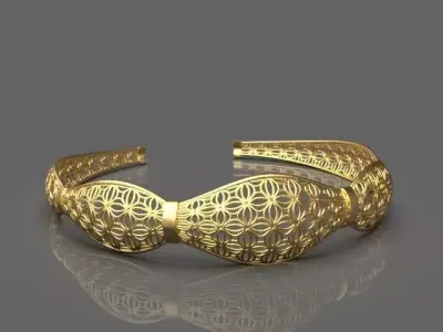 Light cuff bracelet 3D print model