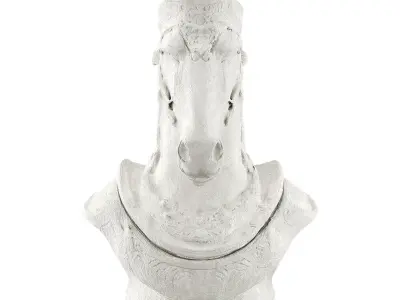 Horse chess Low-poly 3D model