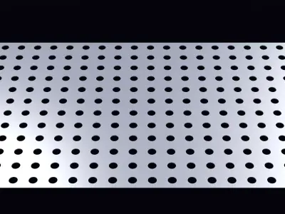 Perforated panel with 16 percent opening 25O65 3D model