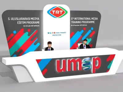 Reception Desk 004 3D model