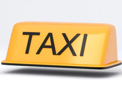 Taxi Rooftop Lamp Orange 3D model