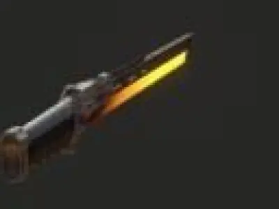 Sci-fi sword 3D model order