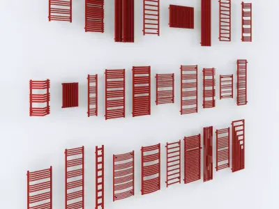 Heaters pack Free 3D model