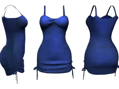 Spaghetti Dress Low-poly 3D model