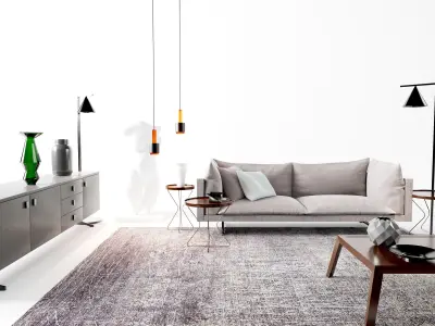 Oslo sofa living area 3D model