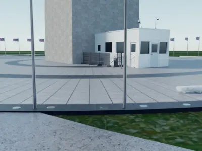 Washington Monument Low-poly 3D model