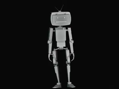 Vanguard-7 SCI FI ROBOT male game CHARACTER 3D model Low-poly 3D model