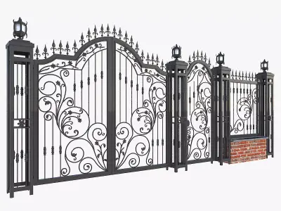 gate for fence 3D model