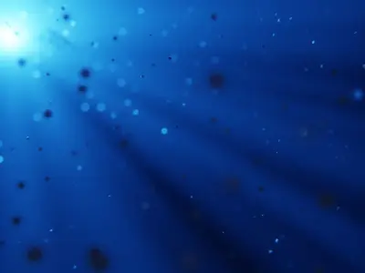 Cinematic Dust Particles - Volumetric Sunlight Scene 3D model