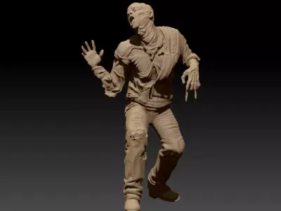 ROBOCOP Melting Man Printable and Renderable 3D model 3D print model