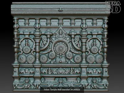 Indian Temple Wall basrelief Pack 240622