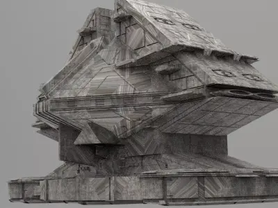 Ra Has Returned Sci-Fi City Tower 2  3D model