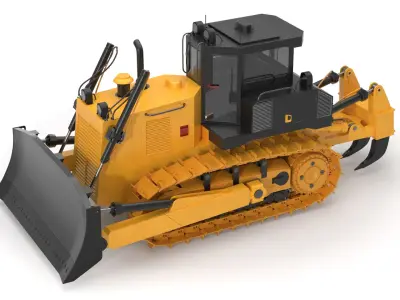 Generic Bulldozer 03 3D model