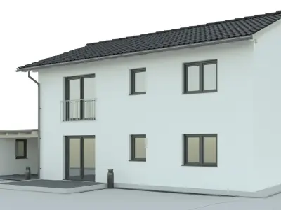 Contemporary cottage house 3D model