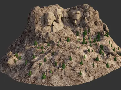 Mount Rushmore 3D model