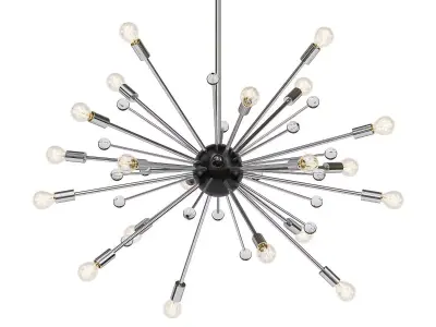 BRILLIANT modern starburst chandelier 3D model