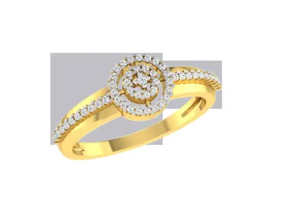 Solitaire Engagement Wedding Women Ring 3dm STL OBJ FBX Details 3D print model buy