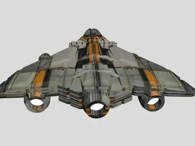 3D Printable Spaceship  3D print model