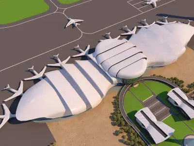 0024 - Architecture Airport - 2021 - 06 3D model