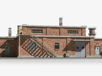 Factory xx4 Low-poly 3D model purchase