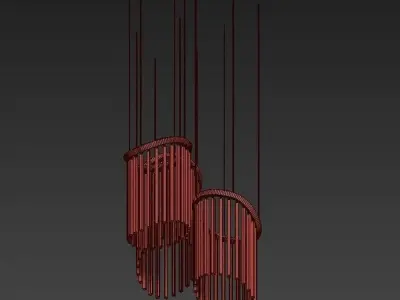 Custom chime chandelier 3D model purchase