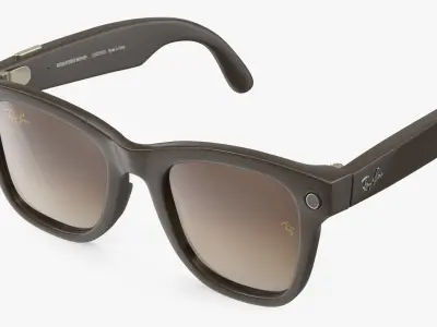 Ray Ban Stories Wayfarer Smart Glasses Brown 3D model