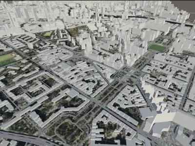 Berlin 3D city model 3D model