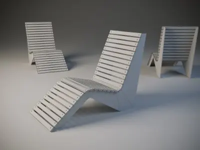 urban exterior chair 3D model