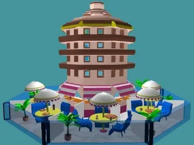 Hotel Maquette 3D model