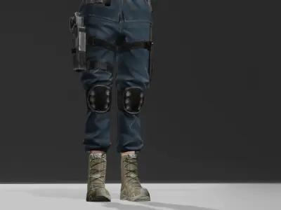 swat man 3D model