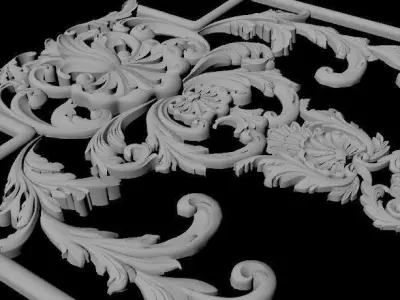dekor ornate design 3D model 6