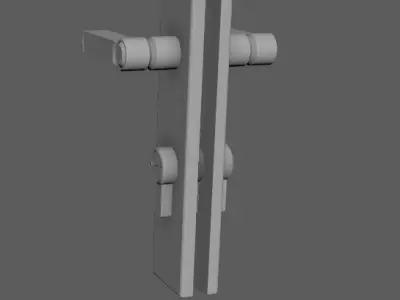 door lock Free low-poly 3D model