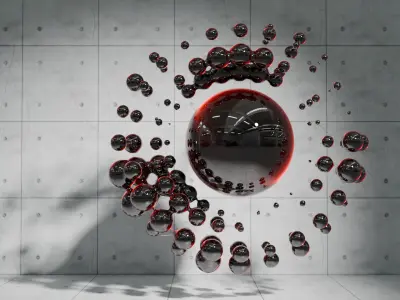 Abstract Sci-fi 2  Low-poly 3D model