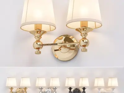 Double sconce lamp 3D model
