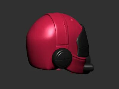 helmet high poly sculpt 3d printable ver 7 3D model 3D model 103