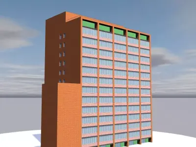 Multi stored building 3D model