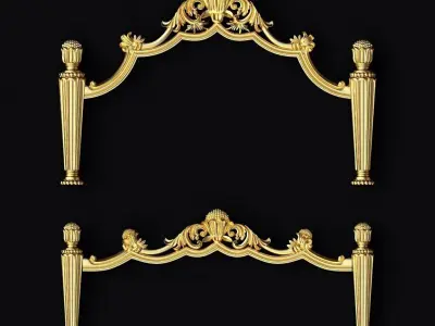 footboard and headboard 3D model