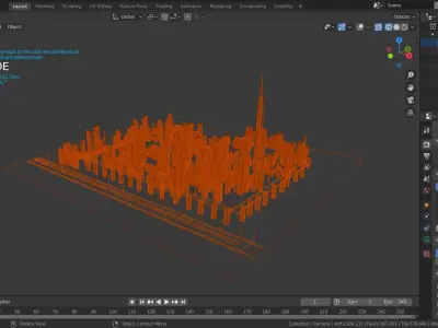 3D Liberty city Free low-poly 3D model