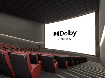 Movie Theater Interior 03 3D model