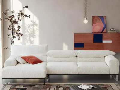 Industrial Living Interior scene 3D model