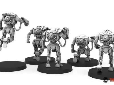 Dark Techno - Anthrobots 3D print model