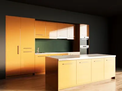 55-Kitchen7 glossy 5 3D model