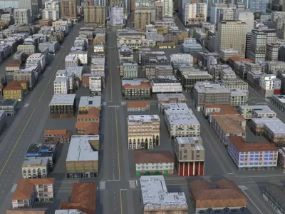 City 94 Low-poly 3D model