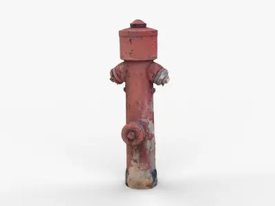 Fire Hydrant 1 Low-poly 3D model