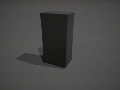 Red and Black Stylized Locker Low-poly 3D model