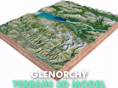 Glenorchy New Zealand 3D model