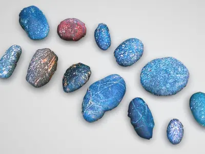 Rocks Set 3D model