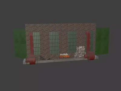 Warehouse02 with interiours 3D model