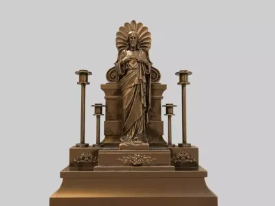 jesus candle holder hi poly 3D model