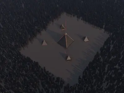 Pyramid alien 3D model